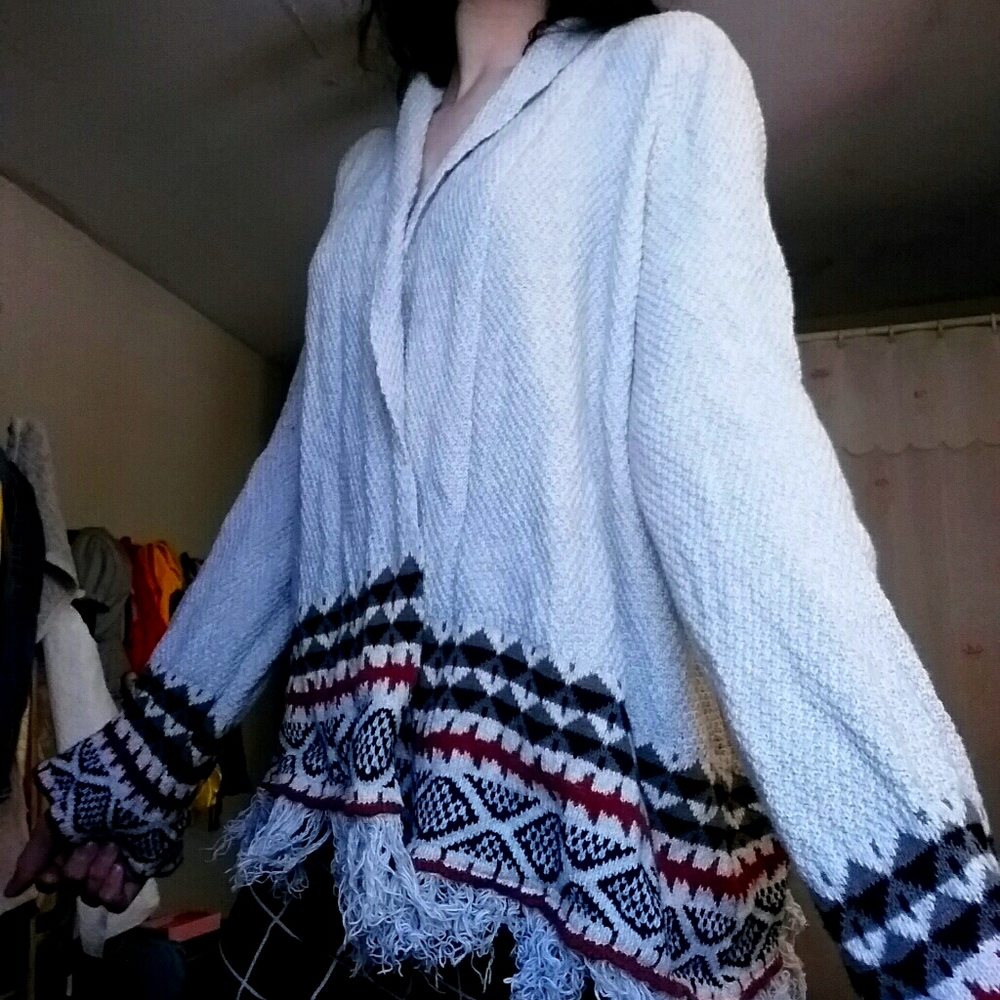 Patterned Boho cardigan